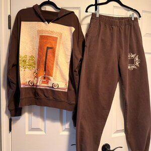 Boys Lie "Eyes Wide Shut" Sweatpants and Hoodie Set-Retail $225 Sold Out